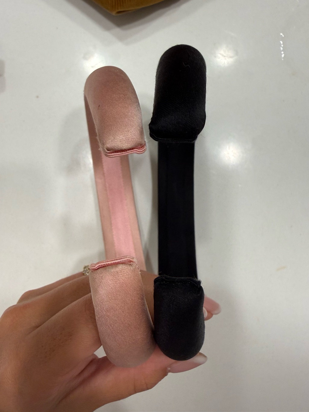 2 Jennifer Behr Pink And Black Headband — image 4 of 7